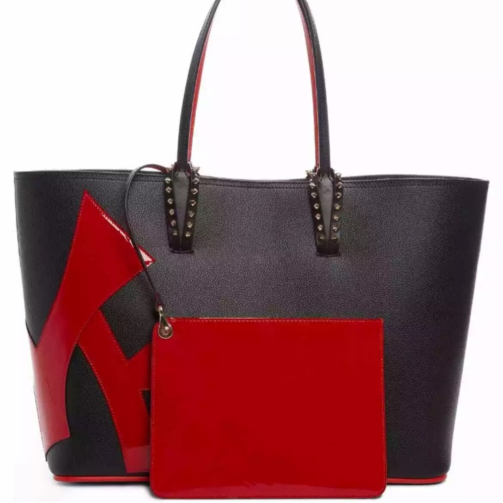 NWT Christian Louboutin Love Leather Tote w pouch - Picture 2 of 5